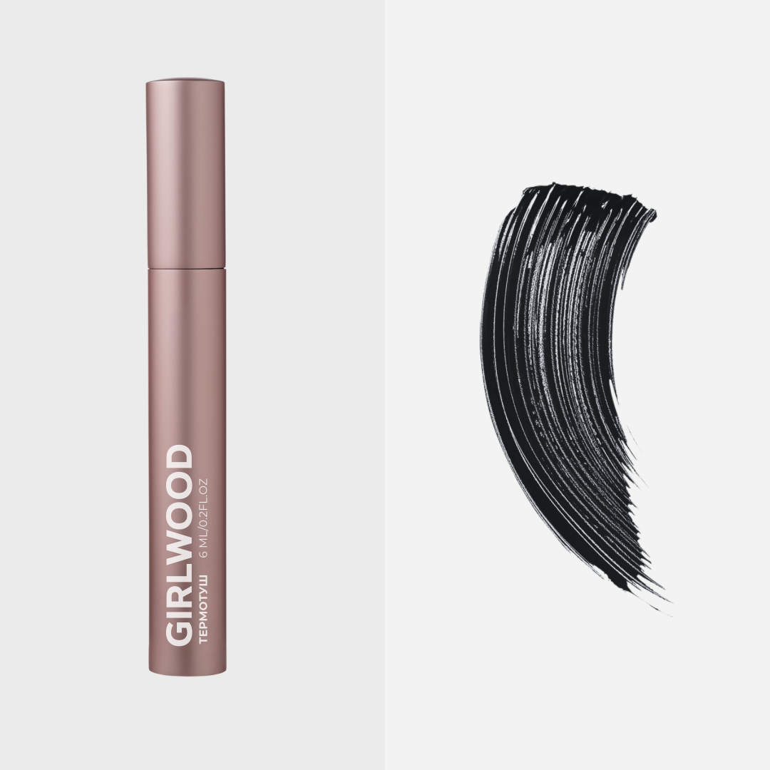 Термотуш для вій Girlwood у чорному і коричневому кольорах - Чорний